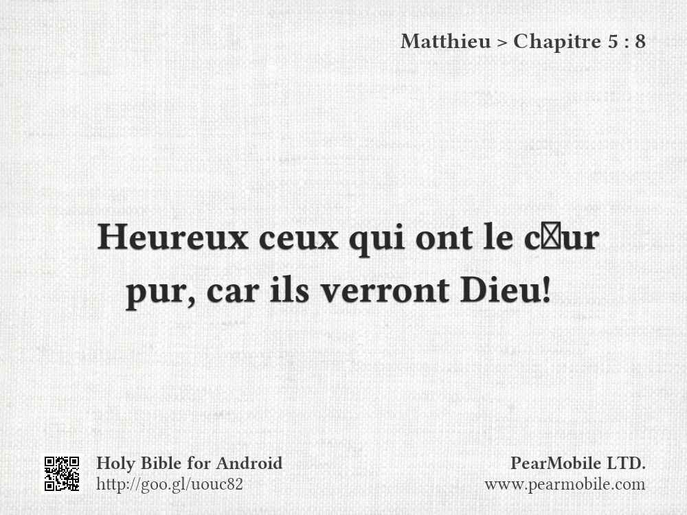 Matthieu, Chapitre 5:8